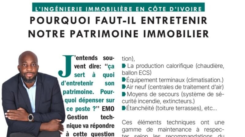 Immobilier Magazine : « Pourquoi faut-il entretenir notre patrimoine immobilier », par Maxime Assamoi